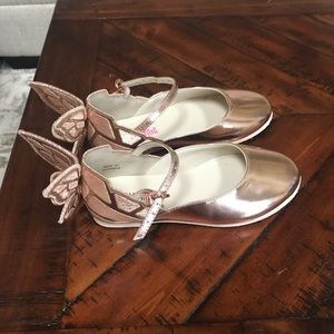 Sophia Webster mini rose gold shoes